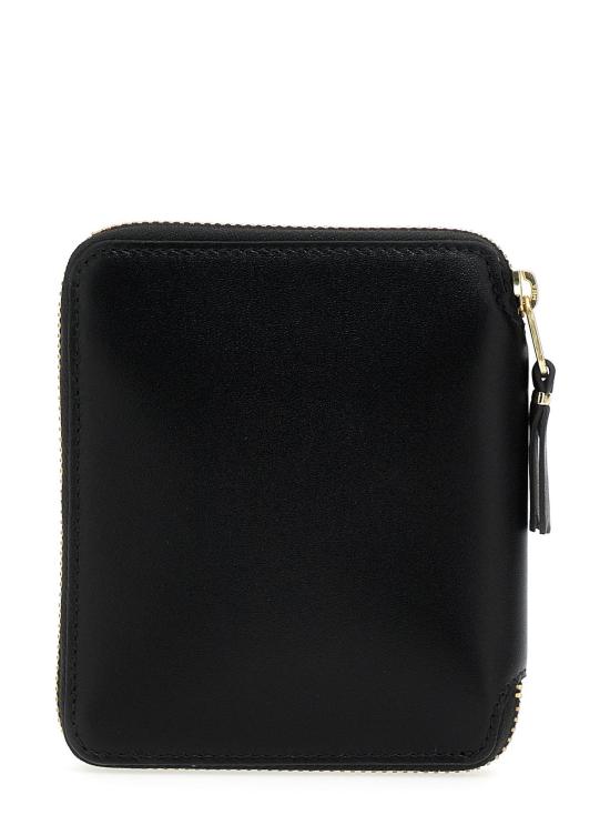  꼼데가르송 지갑 Comme Des Garçons 송아지 가죽 카드홀더 블랙 - COMME DES GARCONS