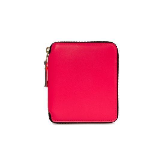  꼼데가르송 지갑 Comme Des Garçons 클래식 지퍼  슈퍼 플루오/핑크