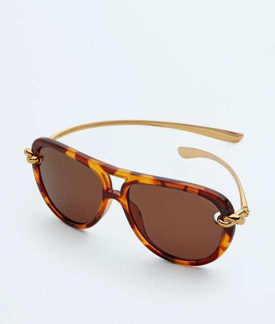 26FW 보테가베네타 선글라스 841235VBL801315 Brown - BOTTEGA VENETA