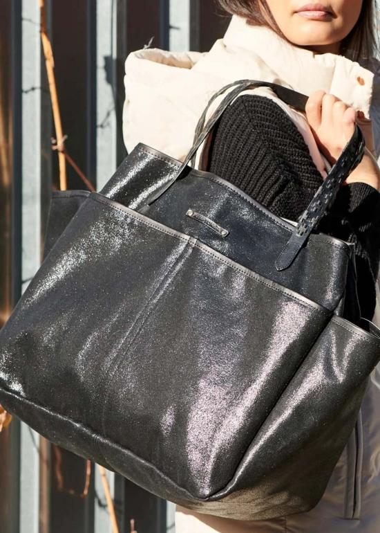  Kempton & Co 토트백 켐프턴앤코 슬릭 캔버스  블랙 - OTHER BRANDS