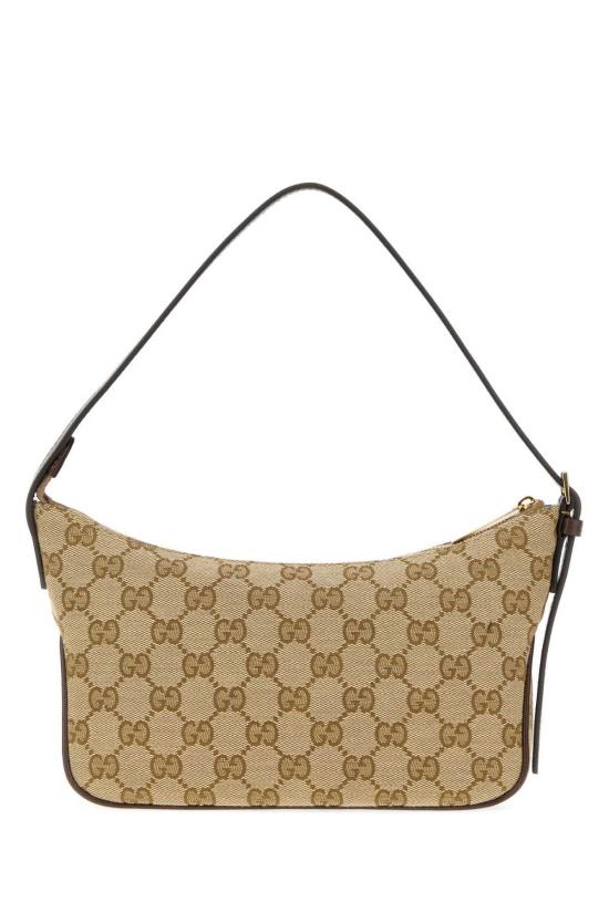  구찌 숄더백 GG 패브릭 스몰 레이디 루네타 숄더백 빈티지 샌드/다크 브라운 - GUCCI