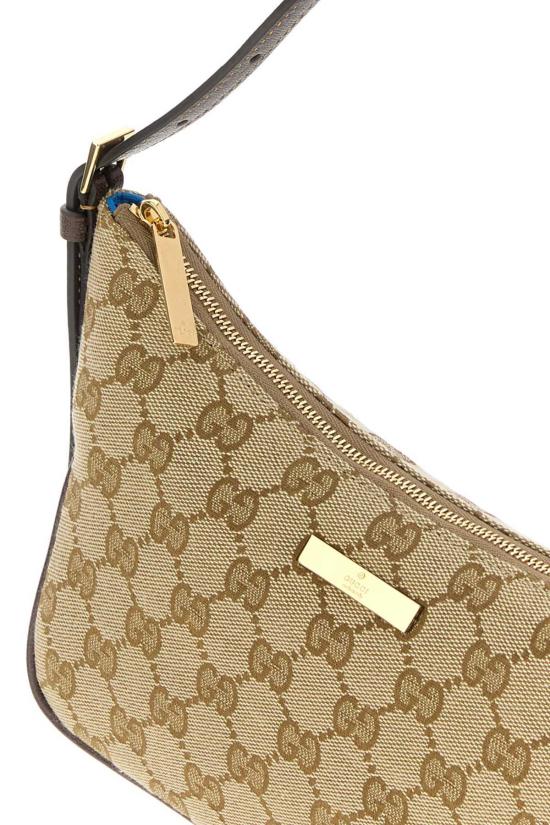 구찌 숄더백 GG 패브릭 스몰 레이디 루네타 숄더백 빈티지 샌드/다크 브라운 - GUCCI