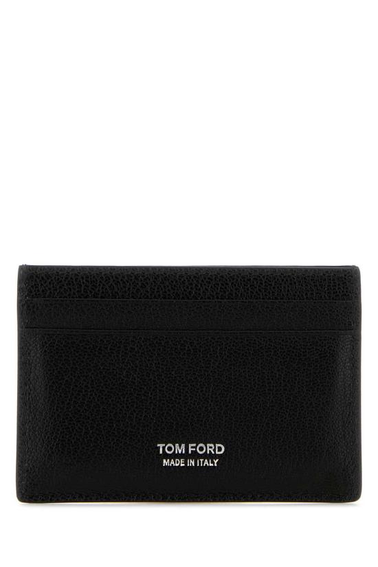  톰포드 카드지갑 톰 포드 가죽 카드 홀더 블랙 - TOMFORD