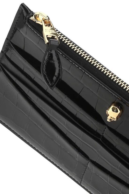  알렉산더 맥퀸 카드지갑 가죽 파우치 뷰티 케이스 블랙 - ALEXANDER MCQUEEN
