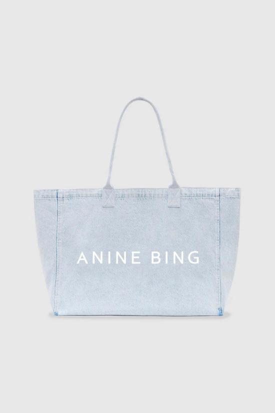  애니빙 토트백 아니네 빙 레오 캔버스  루시드 블루 - ANINE BING