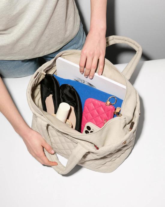  mz wallace 토트백 Mz Wallace 미디엄 메트로 시티  샌디 린넨 - OTHER BRANDS