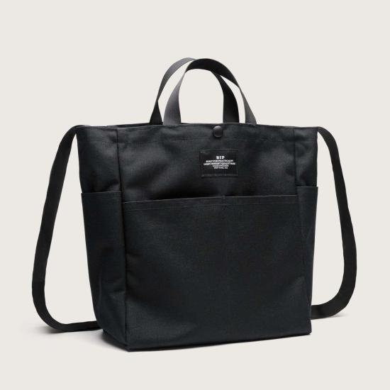  백스 인 프로그레스 토트백 Bags In Progress 미디엄 멀티 포켓 백 카키 포켓/블랙 - BAGS IN PROGRESS
