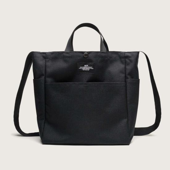  백스 인 프로그레스 토트백 Bags In Progress 미디엄 멀티 포켓 백 카키 포켓/블랙