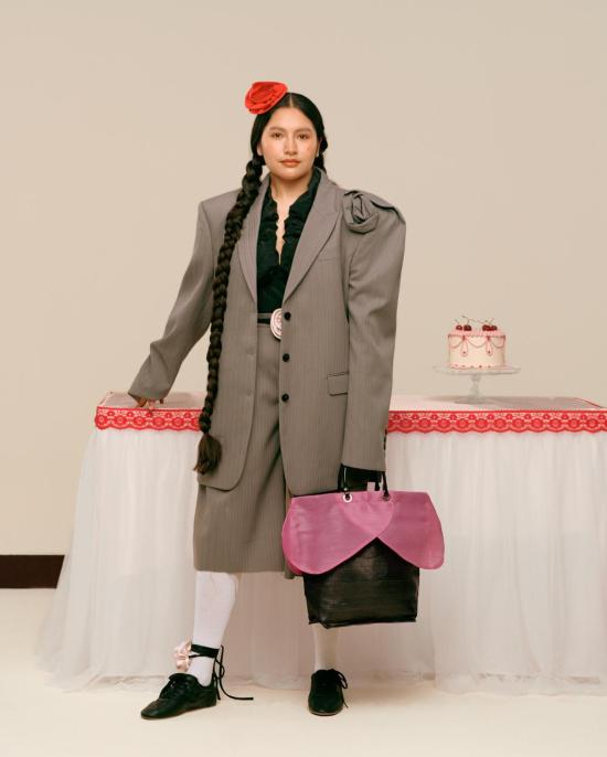  Bonchey 토트백 본체이 플라워 에디션 볼리비아 바자르 백 라일락 - OTHER BRANDS