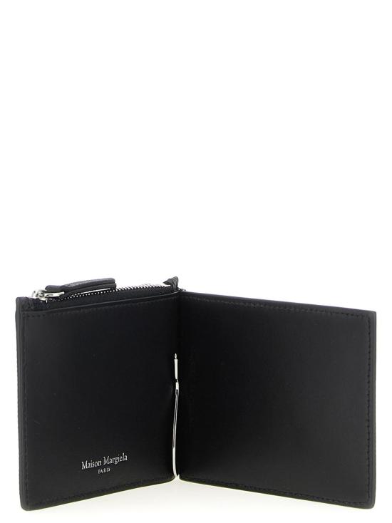  마르지엘라 남성지갑 메종  블랙 가죽 지갑 - MAISON MARGIELA