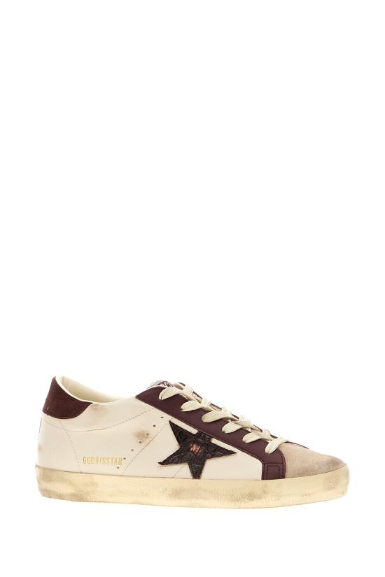 26FW 골든구스 스니커즈 GWF01002F008761 15993 BUTTER BEIGE BURGUNDY - GOLDEN GOOSE