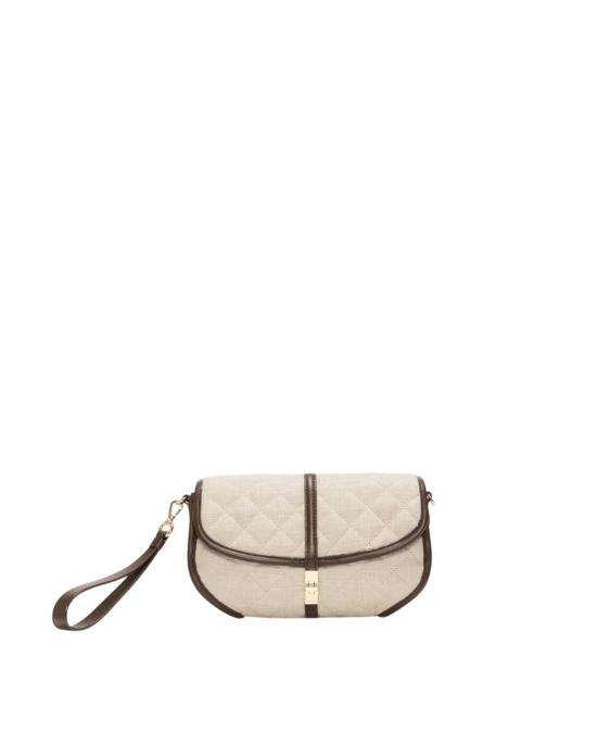  엠지 월리스 클러치/파우치 Mz Wallace Small Astor Convertible Clutch Sandy Linen