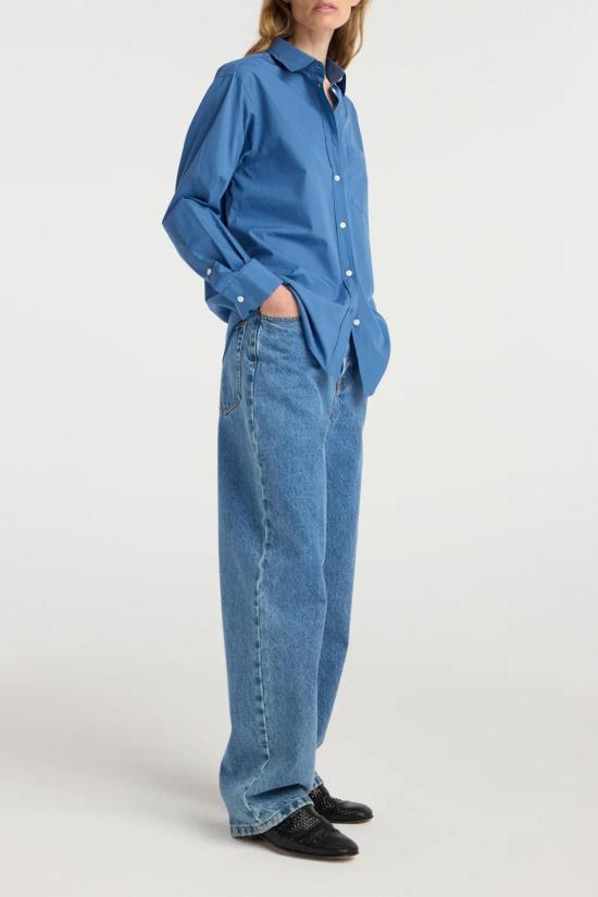  로에 셔츠 로헤 클래식 핏 셔츠 퍼시픽 블루 - ROHE