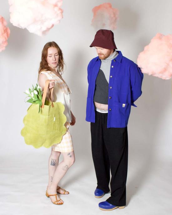 gabs and reese x small talk 숄더백 Gabs And Reese X Small Talk Squiggle Purse All Green