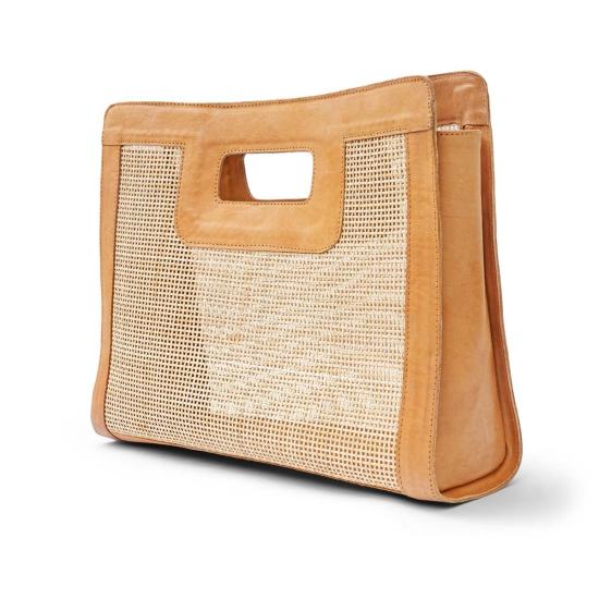  The Artisan & Company 토트백 아티잔앤컴퍼니 칸느 라탄 탑 핸들 백 (탠 색상) - OTHER BRANDS