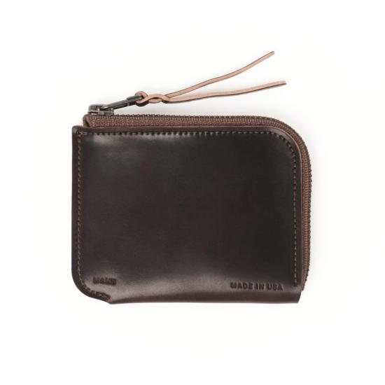  메이커 남성지갑 Makr Cordovan Zip Luxe V2 지갑 옥스 블러드 쉘 코도반