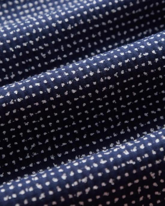  포르투기스플란넬 반팔 셔츠 포르투갈 플란넬 도트  네이비 - PORTUGUESE FLANNEL