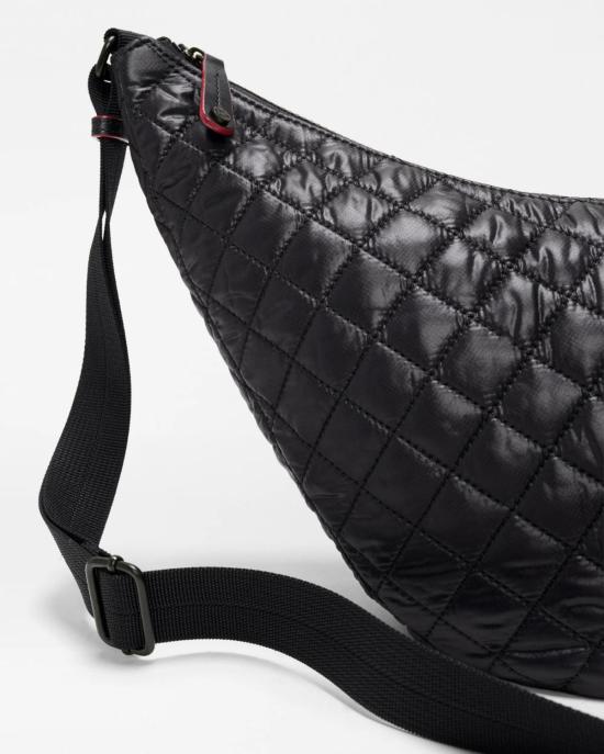  엠지 월리스 숄더백 Mz Wallace Metro Smile Bag Black - MZ WALLACE