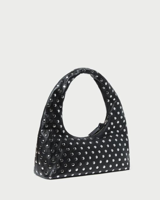  로플러랜달 토트백 로플러 랜달 머서 미니 윌로우 호보백 블랙/실버 - LOEFFLER RANDALL