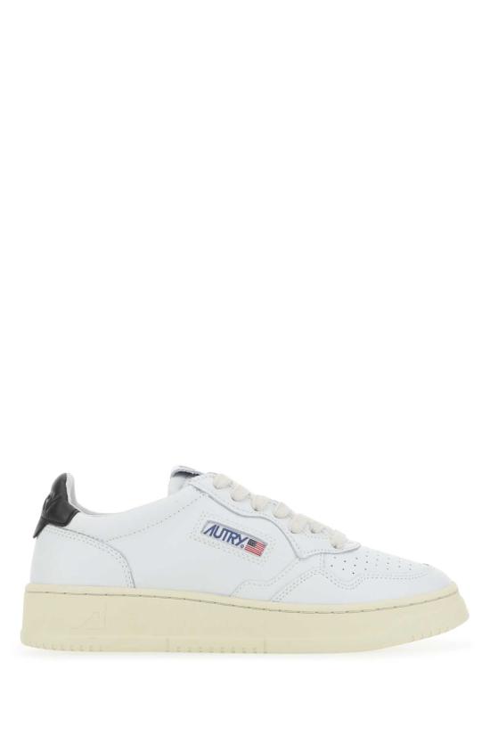 26FW 오트리 메달리스트 로우 레더 스니커즈 AULW LL22 White