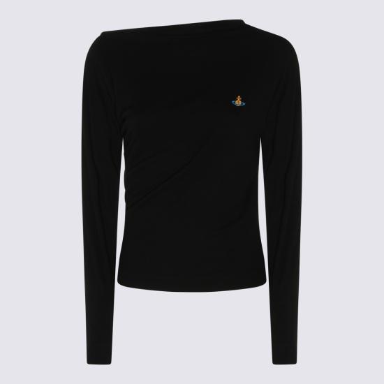 26FW 비비안웨스트우드 체인 로고 자수 카디건 자켓 3G01003Y J00BON401 Black
