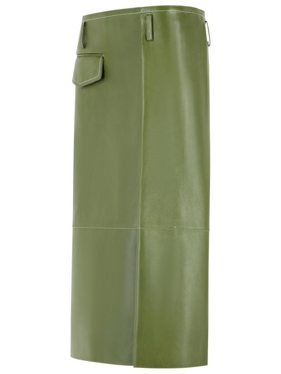 26FW 마르니 미디 스커트 GOMX0845J0 ULA76900V78 Green - MARNI
