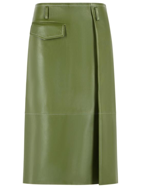26FW 마르니 미디 스커트 GOMX0845J0 ULA76900V78 Green