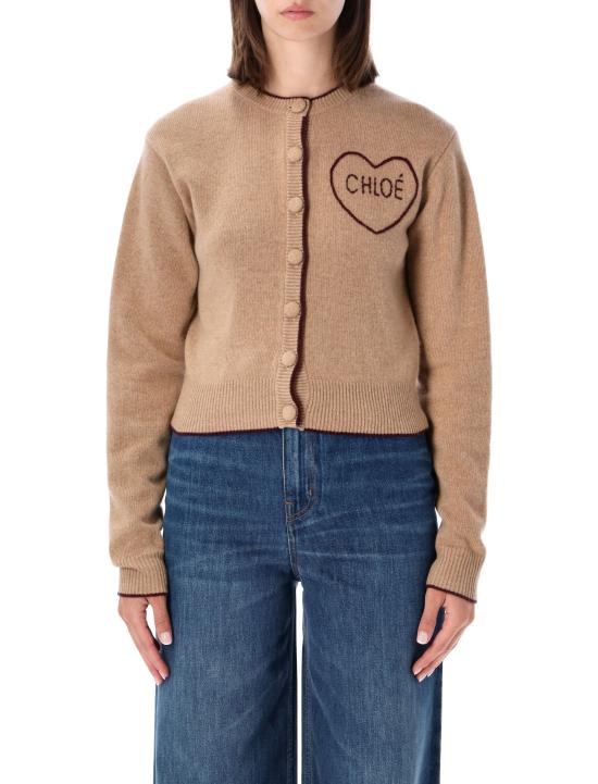 26FW 끌로에 가디건 CH26AMC15710 218 BLEACHED BROWN