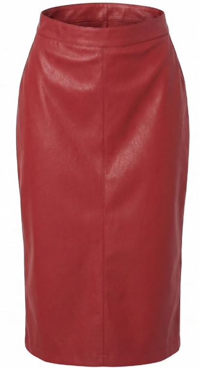 26FW 핑코 미디 스커트 107460GERBERA A3EQR45 Rosso