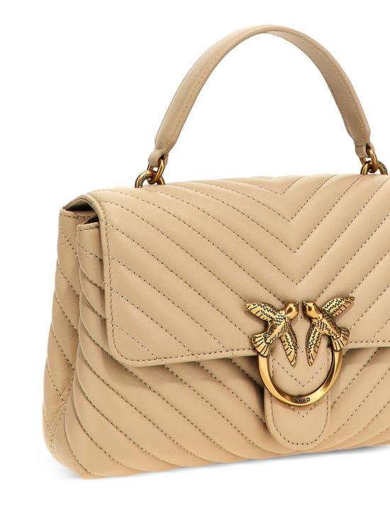 26FW 핑코 토트백 100043LOVELADYPUFF A0GKC50Q Beige - PINKO