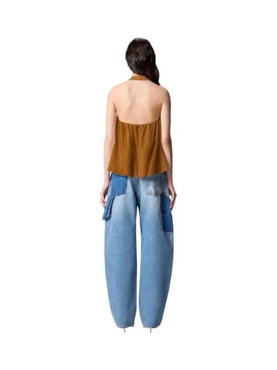 26SS 핑코 민소매 티셔츠 106944A3AX L25 Bronzo - PINKO