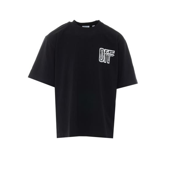 26FW 오프화이트 반팔 티셔츠 OMAA120F26JER00Y 001 Black