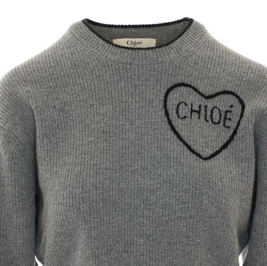 26FW 끌로에 스웨터 CH26AMP41710 012 Grey - CHLOE