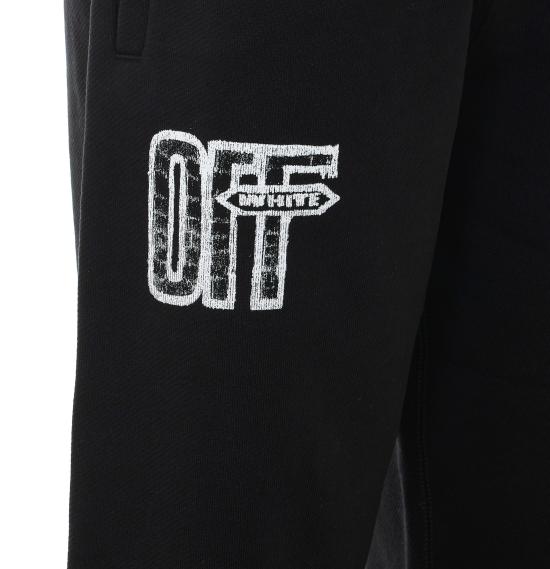 26FW 오프화이트 스트레이트 팬츠 OMCH057F26FLE003 001 Black - OFF WHITE