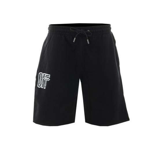 26FW 오프화이트 숏팬츠 OMCI013F26FLE005 001 Black