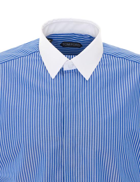 26FW 톰포드 긴팔 셔츠 HLBA02 C0037UWA Blue - TOMFORD