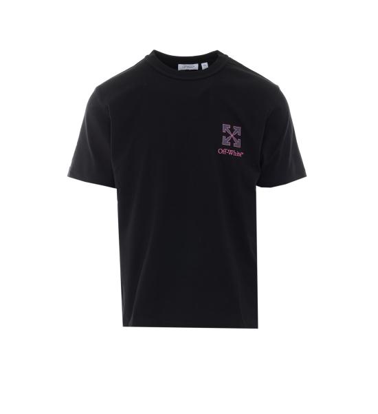26FW 오프화이트 반팔 티셔츠 OMAA16MF26JER00A 001 Black