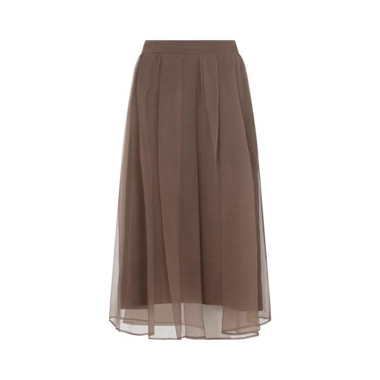 26FW 브루넬로 쿠치넬리 미디 스커트 MP940G4096 C9812 SIGARO - BRUNELLO CUCINELLI