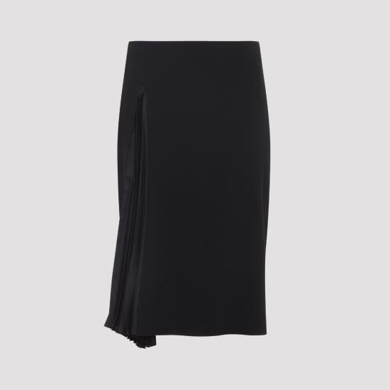 26FW 질샌더 미디 스커트 J02MA0402 J40356 001 BLACK - JIL SANDER