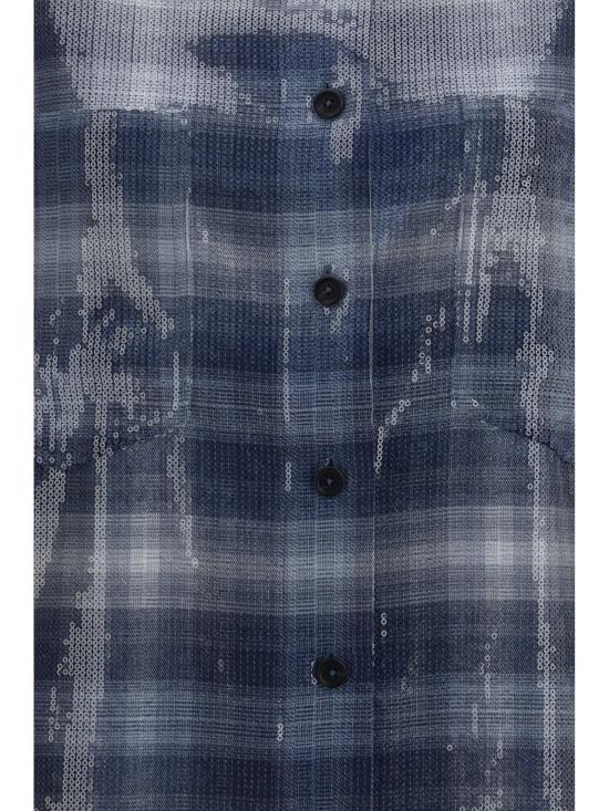 26FW 핑코 셔츠 107144A3FD EE3 BLUE - PINKO
