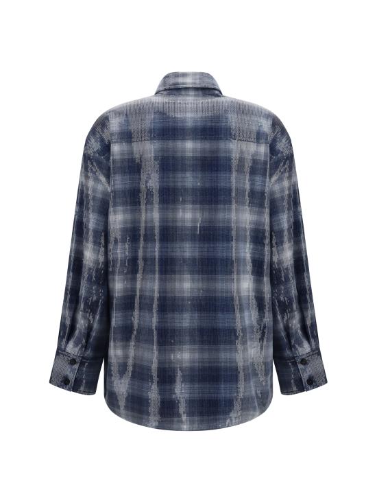 26FW 핑코 셔츠 107144A3FD EE3 BLUE - PINKO