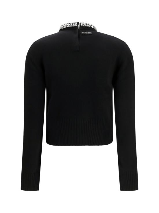 26FW 핑코 스웨터 107274A3GI Z99 BLACK - PINKO