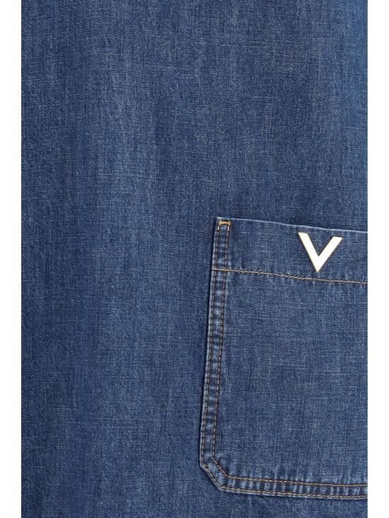 26FW 발렌티노 가라바니 데님 셔츠 9B3DB03R9YA 528 BLUE - VALENTINO GARAVANI