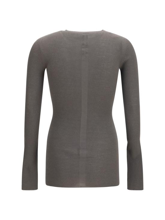 26FW 릭 오웬스 스웨터 RU02F4637RIBM 34 GREY - RICK OWENS