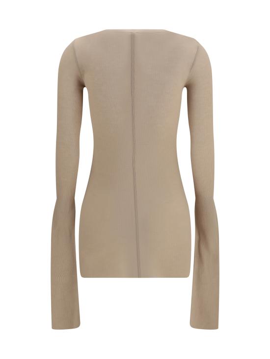 26FW 릭 오웬스 긴팔 티셔츠 RP02F5202RC 64 BEIGE - RICK OWENS