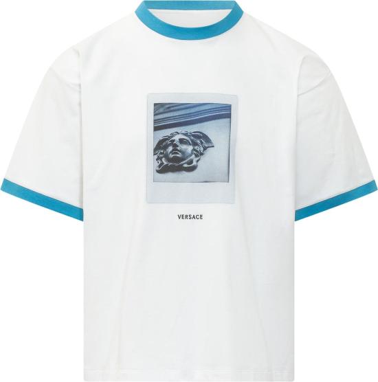 26FW 베르사체 반팔 티셔츠 10260931A187331W000 WHITE
