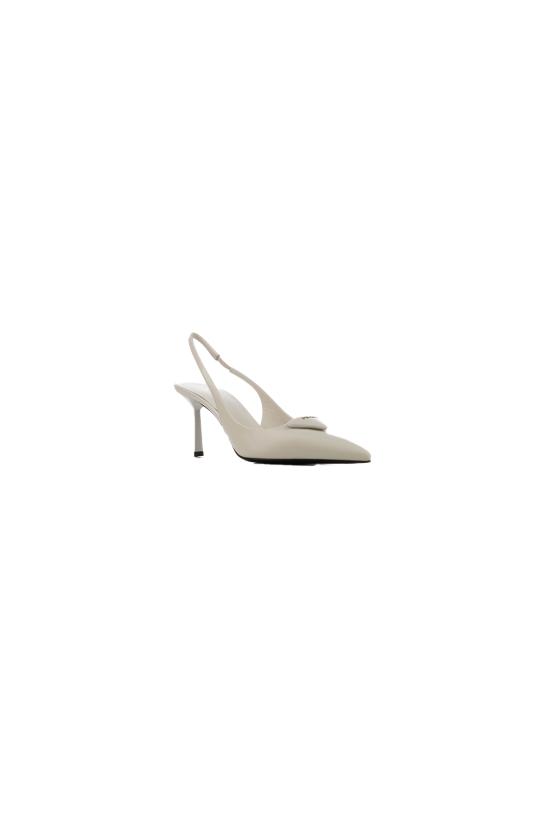 26FW 프라다 레더 슬링백 펌프 레더 슬링백 펌프 1I901MFDD75055 F0009 Bianco - PRADA