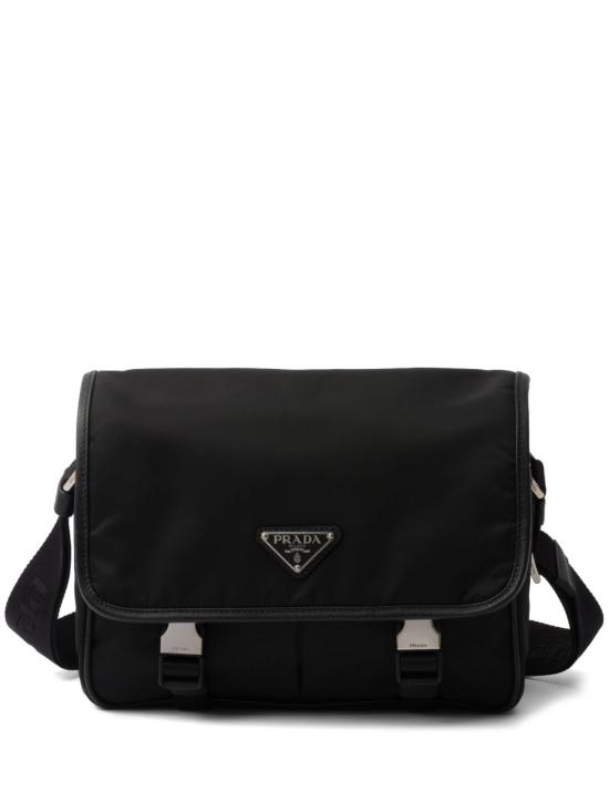 26FW 프라다 리나일론 사피아노 레더 숄더백 2VD769 2DMHF0002 BLACK