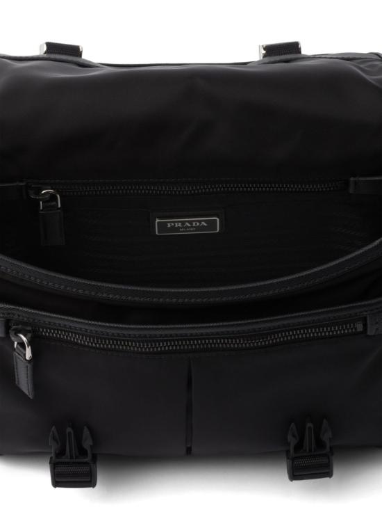 26FW 프라다 리나일론 사피아노 레더 숄더백 2VD769 2DMHF0002 BLACK - PRADA