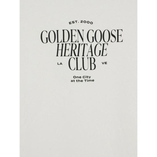 26FW 골든구스 반팔 티셔츠 GMP01220 P002619 11560 WHITE - GOLDEN GOOSE